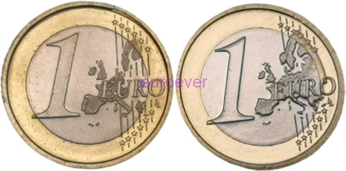 Moneta corso euro unc - corso, 1
