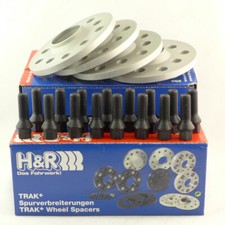 H&R Passaruota 30/40mm Argento per Fiat Grande Punto Tipo 199
