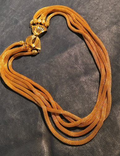 Collana girocollo dorata - girocollo,