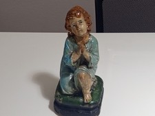 Scultura Angelo Adorante in gesso epoca seconda metà 800