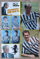 JUVENTUS 1991 I NUOVI: PIOVANELLI-CARRERA-REUTER-PERUZZI-MARCHIORO-KOHLER POSTER