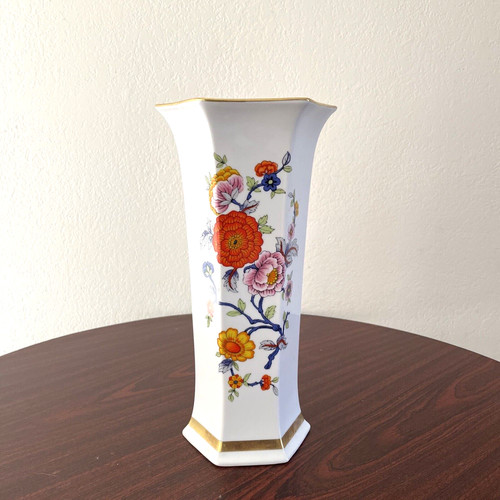 Vaso floreale decorato - , vintage