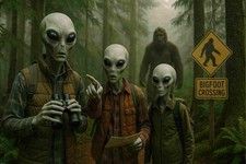 Laminated Alien Bigfoot