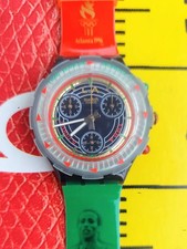 Orologio Vintage Swatch Aquachrono Said Aouita SEZ101 1996 Speciali Olimpiadi