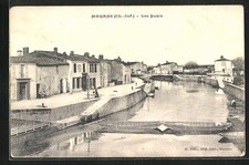 CPA Marans, Les quais 