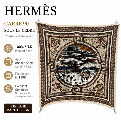 Hermes carré sous le - carré,