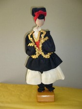 BAMBOLA  SARDA VINTAGE-COSTUME TIPICO MASCHILE-cm.30 BELLISSIMA! FIRMATA