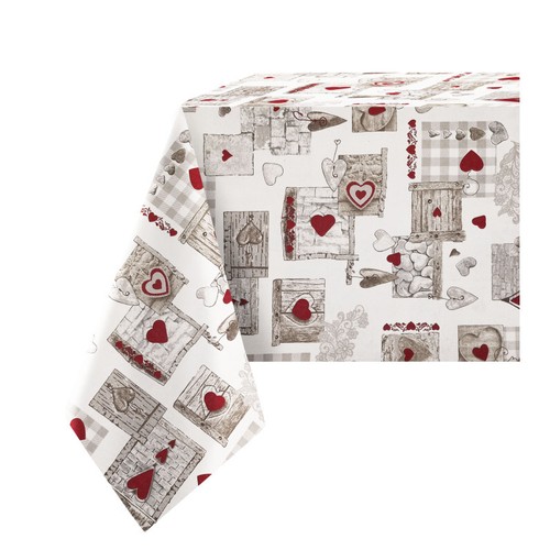 Tovaglia cotone full love - tovaglia,