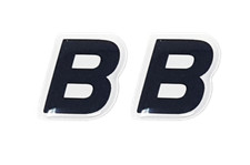 Adesivo Lettera "B" 3D Tabella