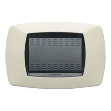 Placca 3 posti avorio Master