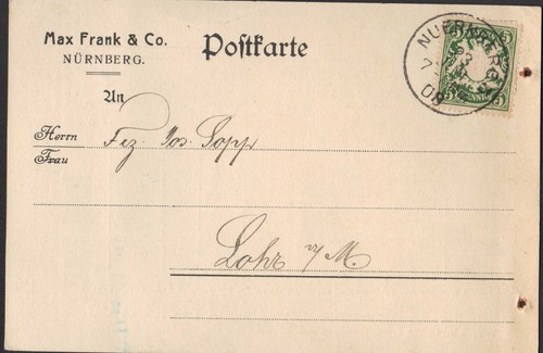 Norimberga cartolina 1908 - norimberga,,