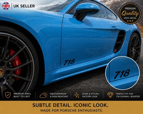 Decalcomania porsche 718 - decalcomania,