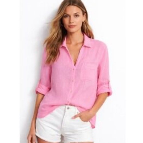 Camicia zara rosa - rosa, lino