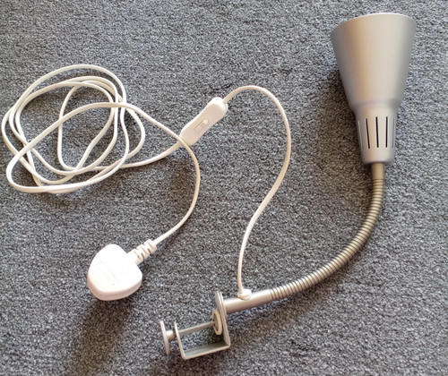 Ikea kvart silver lamp - silver,
