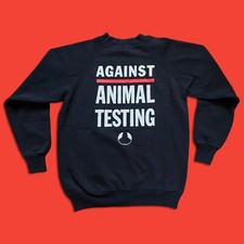 Against Animal Testing The Body Shop Vintage 90s Size M sweatshirt Bongiovi