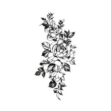 Tatuaggio temporaneo rose - temporaneo, fine