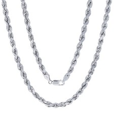 14k oro bianco - massiccio, 5mm