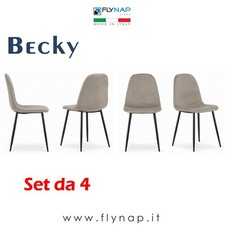 SET 4 SEDIE SEDIA CASA BAR