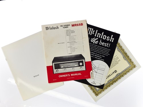 Manuale utente mcintosh mr65b - manuale,