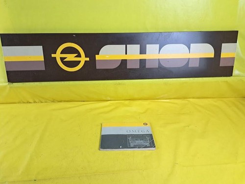 Manuale opel omega 1986 - opel, a