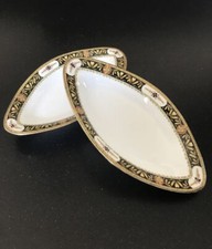 Raviere Piattini  porcellana Limoges France ovale Vintage 2 Pezzi
