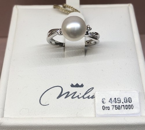 Anello perla miluna oro 18 - perla,