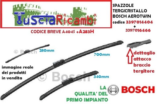 Spazzole tergi ant - 2, bosch
