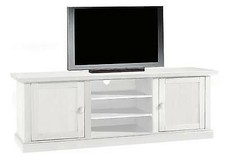 PORTA TV LEGNO MASSELLO BIANCO