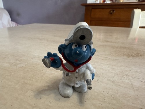 Puffo schleich peyo dottore - schleich,