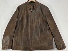 Giacca pelle uomo vintage