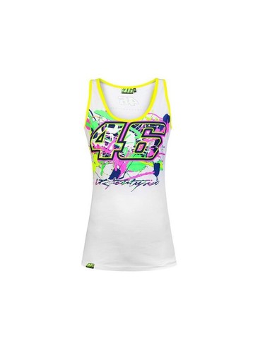 Canotta bianco donna vr46 - canotta,