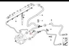 linea alimentazione carburante bmw e46 330cd/d (M57n-204) 7796790 / 7790202