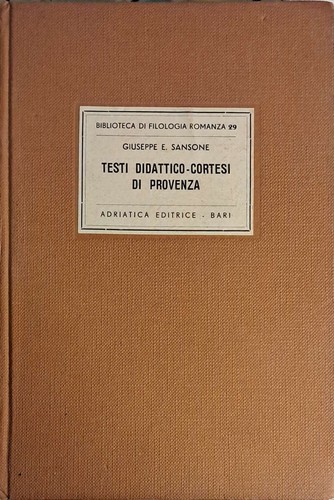 Testi didattico cortesi - testi, didattico-cortesi