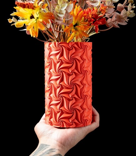 Vaso fiori design - 3d, "swirl