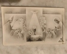 Prima Comunione e Cresima, Holy Card Ricordo, AR Dep. 1571, Ditta Fede, Bergamo 