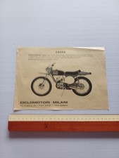 Milani 50 Cross 1972 depliant originale ITALIANO