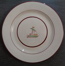 PIATTO RICHARD GINORI CERAMICA BARCA ANNI 30 RARO POTTERY PIANO NO GIO PONTI GAR