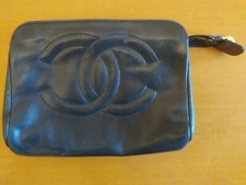 CHANEL CC Logos Compact Borsa Trousse - Originale Vintage - France
