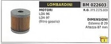 Filtro gasolio LOMBARDINI LDA96 LDA97 motocoltivatore 273.2175.009