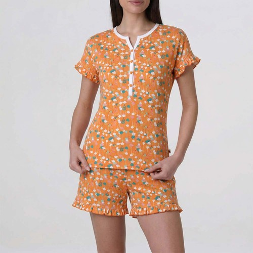 Pigiama donna corto scollo
