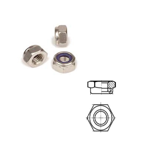 Dadi autobloccanti bassi inox