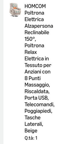 Poltrona relax massaggiante - relax,