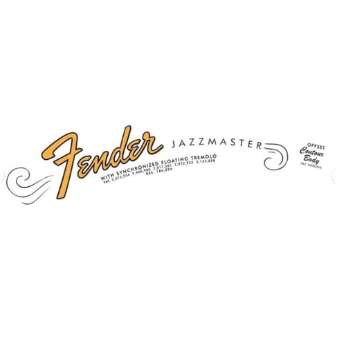 Jazzmaster headstock decal - jazzmaster,