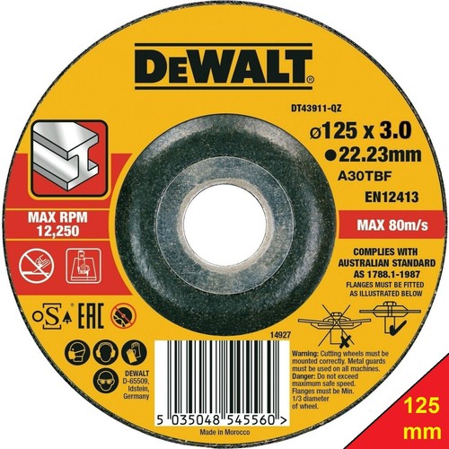 Disco dewalt 125mm - 125mm, per