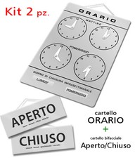 Kit vetrina ORARIO +