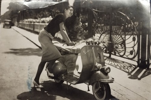 Cartolina pubblicità vespa - pubblicità,