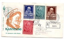 Vaticano FDC Veneto 1960 Sant'Antonino viaggiato Racc. per l'Italia