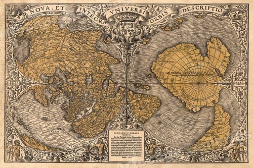 Antica mappa del mondo - ,