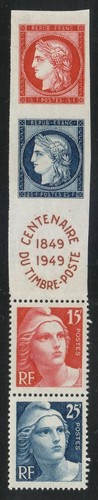 Francia 1949 mnh 840 843 - francia, mi