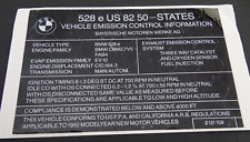 Adesivo BMW 528E E28 US